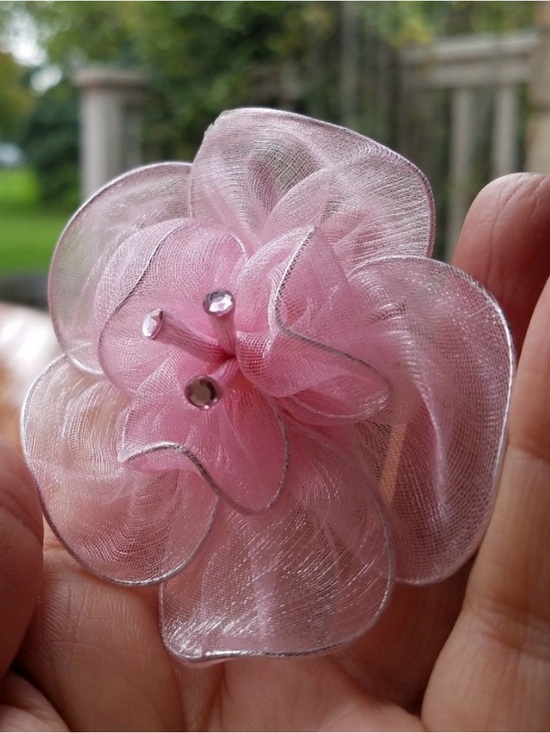 Fashion Jewelry Jewelry - Pink Flower Brooch from Greece